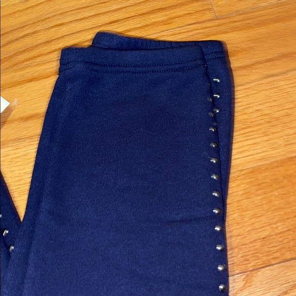 Navy Studded Sweatpants - Picture 3 of 6
